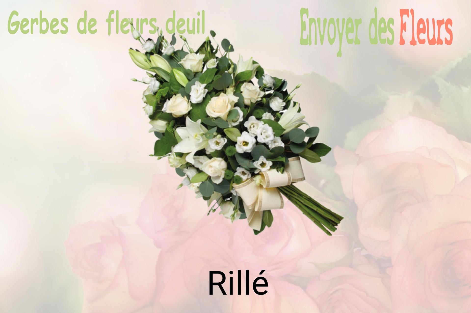 Gerbe de fleurs de deuil livrée à Rillé